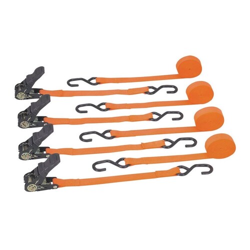  Correas De Amarre Con Trinquete Capacidad De 400 Lb, 4pc