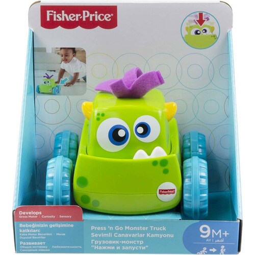 Juguete Fisher price Monstruo Presiona Y Persigue DRG16