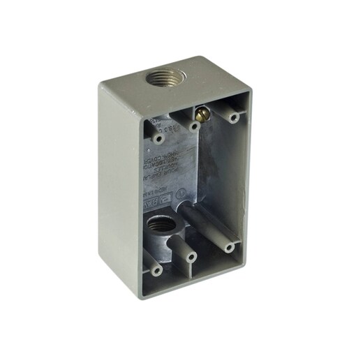 Caja Condulet FS de 3/4 (19.05 mm) con dos bocas a prueba de intemperie.