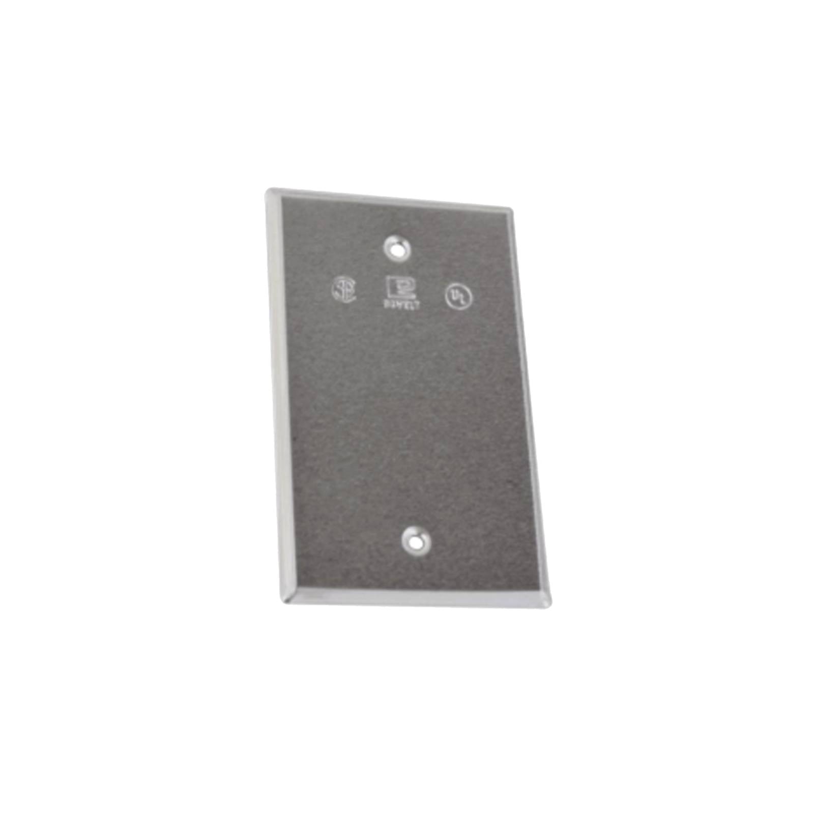 Tapa ciega de aluminio para Condulet tipo RR a prueba de intemperie.