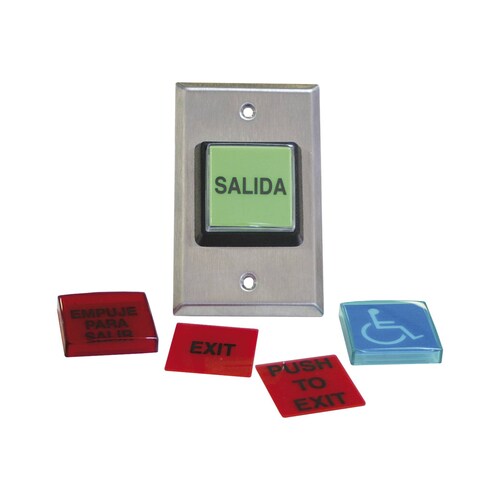 Botón de Salida / MÚLTIPLES Placas/ Luz LED