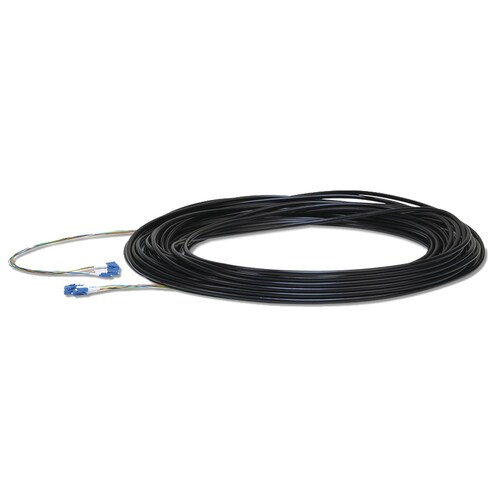FiberCable de 30 m (100ft) Monomodo (SM) con conectores LC, ideal para equipos EdgeRouter, EdgeSwitch y EdgePoint.