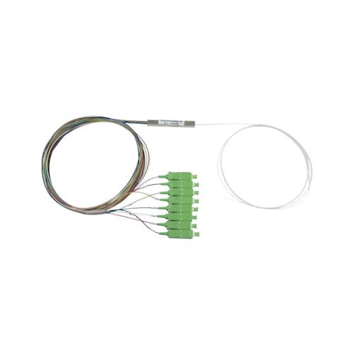 Splitter (Divisor Óptico) tipo PLC, de 1x8, conectores SC/APC de salida