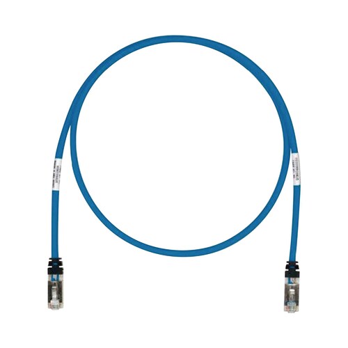 Patch Cord Cat6A, Blindado S/FTP, CM/LS0H, 3ft, Color Azul