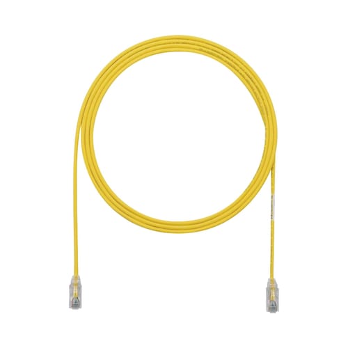 Cable de Parcheo TX6, UTP Cat6, Diámetro Reducido (28AWG), Color Amarillo, 5ft