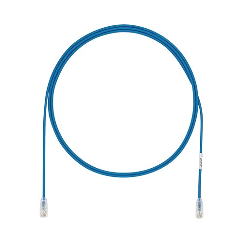 Cable de Parcheo UTP Cat6A, CM/LSZH, Diámetro Reducido (28AWG), Color Azul, 20ft