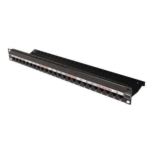 Patch Panel Z-MAX, de 24 puertos, Modular, Plano, 1UR