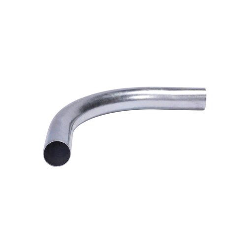 Codo de 90 grados de 1 1/2 (38mm) pared delgada galvanizado etiqueta verde
