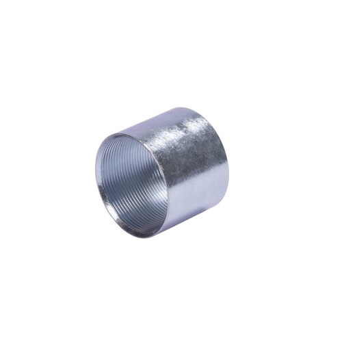 Cople 1 1/4 (32mm) pared gruesa con rosca galvanizado etiqueta amarilla