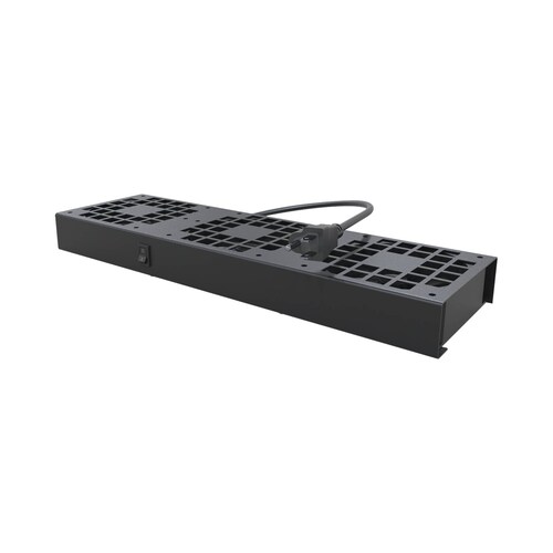 Kit de 3 Ventiladores 110 Vca (12 x 12 cm) con Clavija para Gabinete de Piso.
