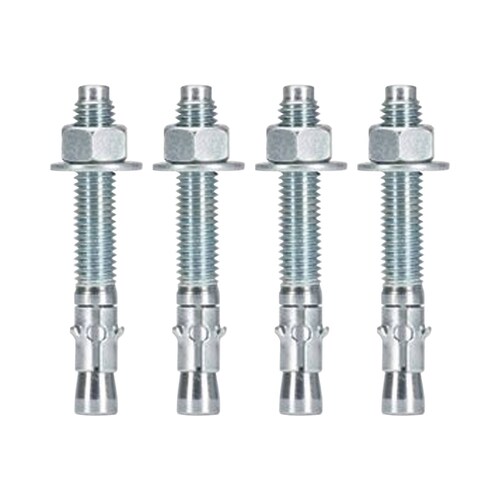 Kit de Anclaje a Piso, Para Rack de 2 o 4 Postes, Fabricado en Acero, 4 Piezas
