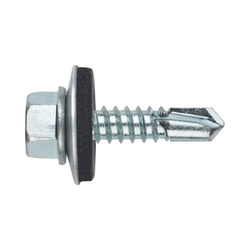 Tornillo Punta Broca Sello Montado 6.5 X 38 mm (1/4 X 1 1/2) Caj. C/100pz.