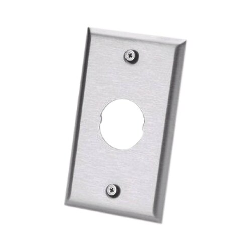 Placa de Pared IndustrialNet?, Para 1 Conector Industrial, de Acero Inoxidable
