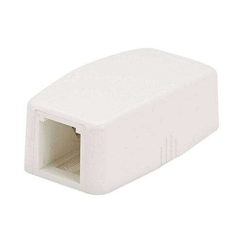 Caja de Montaje en Superficie, Para 1 Módulo Mini-Com, Color Blanco Mate