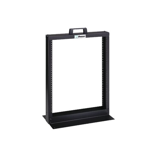 Rack de Dos Postes Estándar de 19, Numerado, Fabricado en Aluminio y 13 Unidades de Rack, Color Negro