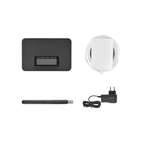 KIT de Amplificador de Señal Celular para Mejorar las llamadas telefónicas de TELCEL, MOVISTAR y AT&T | Mejora la transferencia de Datos 3G | Hasta 300 metros cuadrados de cobertura o de 1 a 3 habitaciones.