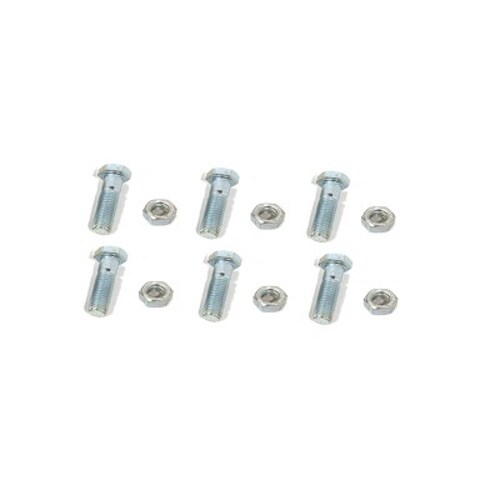 Paquete de 6 tornillos con tuercas de acero inoxidable 1/4 x 1 1/4?.