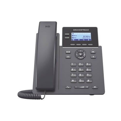 Teléfono IP Grado Operador, 2 líneas SIP con 4 cuentas, PoE, codec Opus, IPV4/IPV6 con gestión en la nube GDMS