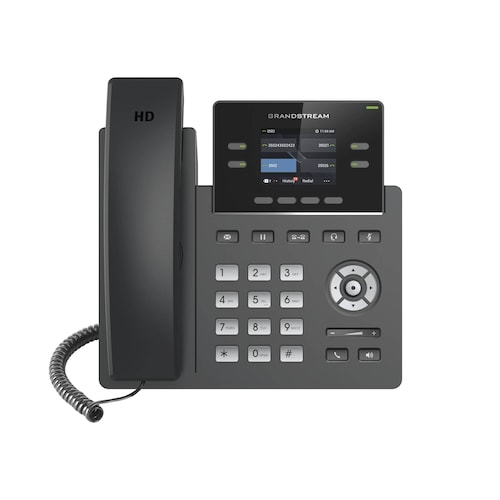 Teléfono IP Wi-Fi, Grado Operador, 2 líneas SIP con 2 cuentas, pantalla a color 2.4, codec Opus, IPV4/IPV6 con gestión en la nube GDMS