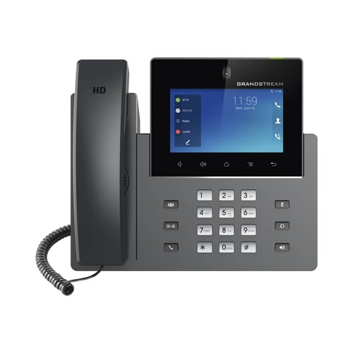 Videoteléfono IP pantalla táctil con android de 16 líneas, doble puerto Gigabit, PoE/PoE+