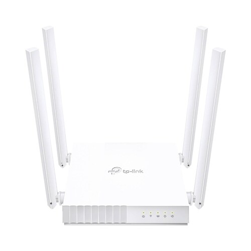 Router Inalámbrico doble banda AC, 2.4 GHz y 5 GHz Hasta 733 Mbps, 4 antenas externas omnidireccional, 4 Puertos LAN 10/100 Mbps, 1 Puerto WAN 10/100 Mbps