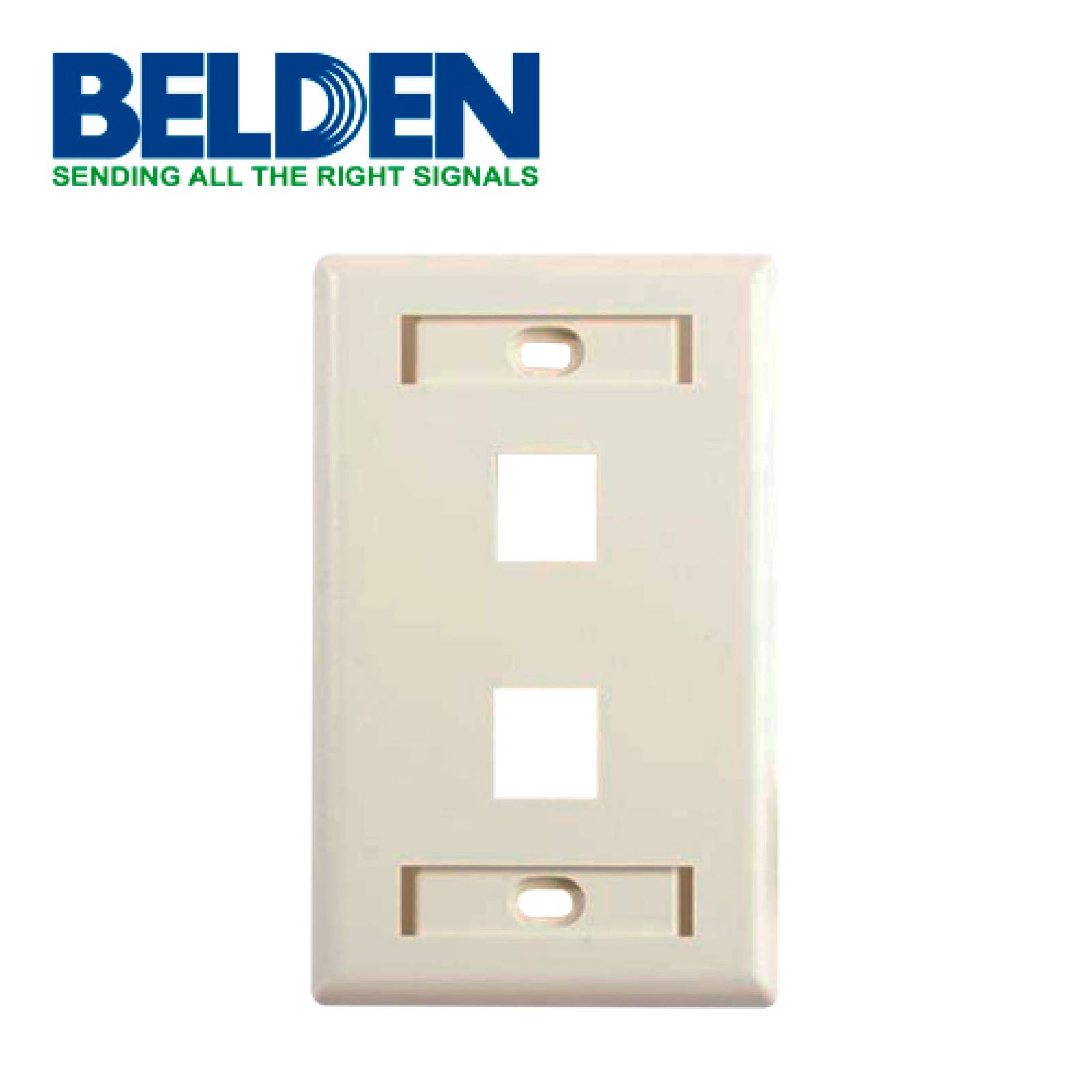 Placa De Pared (faceplate) Belden Ax103923 2 Puerto
