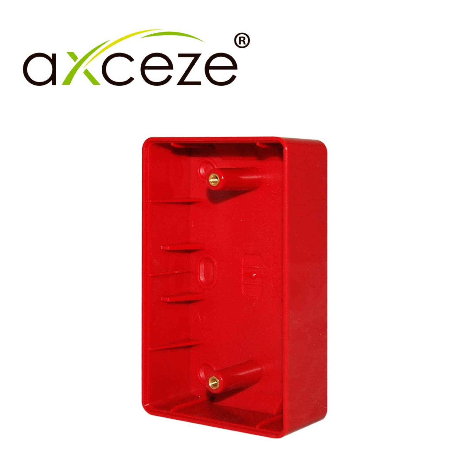 Caja Para Boton Axceze Ax-pbox Material Plastico Color Rojo