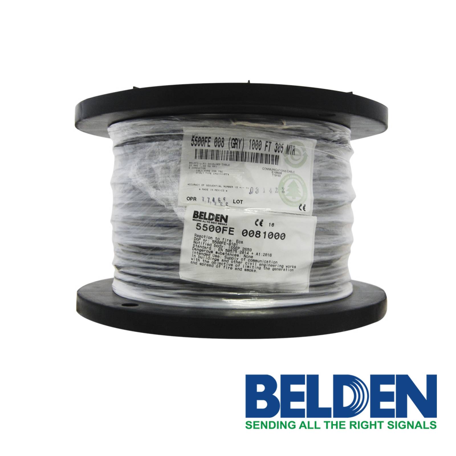 Cable Para Seguridad Y Sonido Belden 5500fe 0081000 Forro Pv