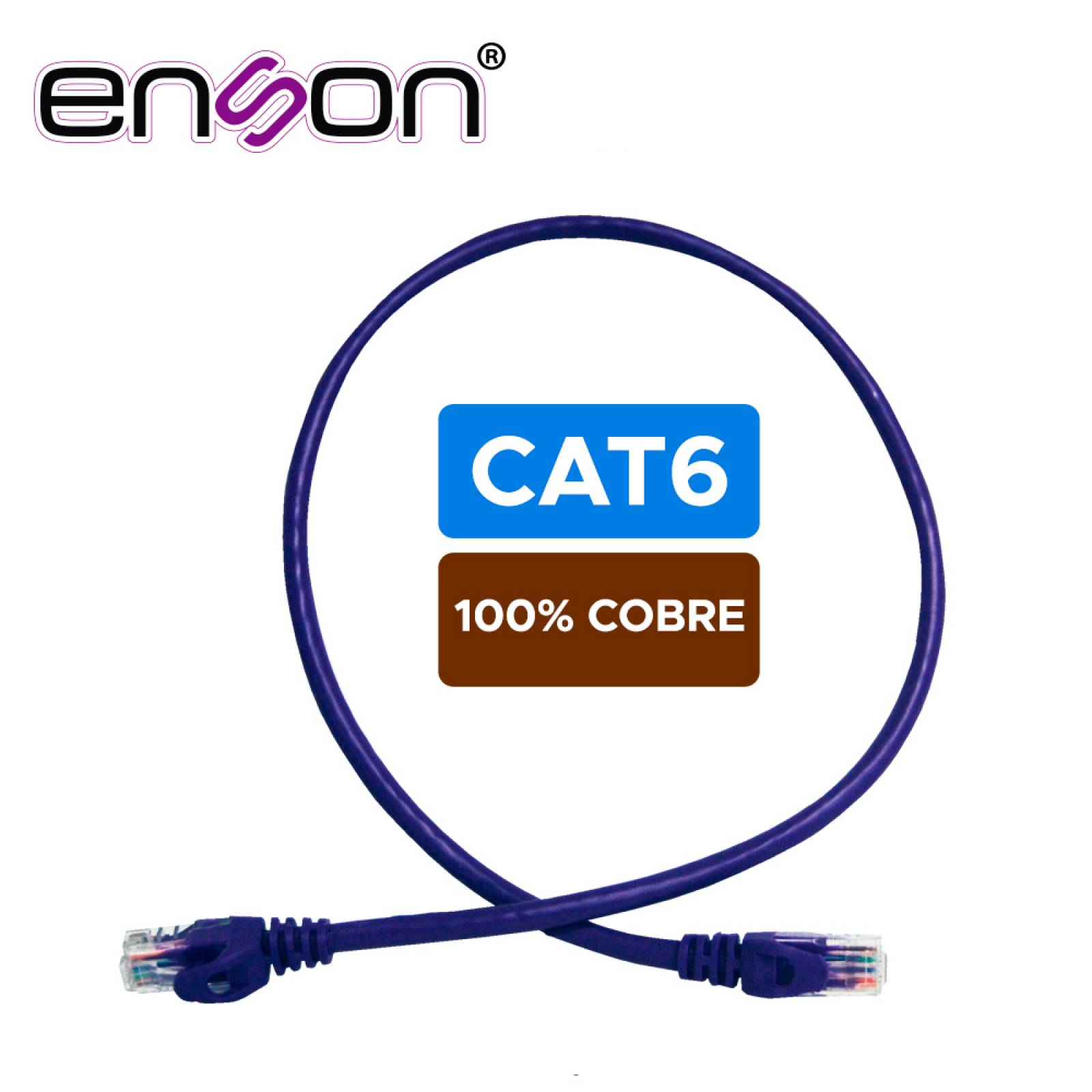 Patchcord Utp Enson P6006p Serie Pro 100-ii  Morado