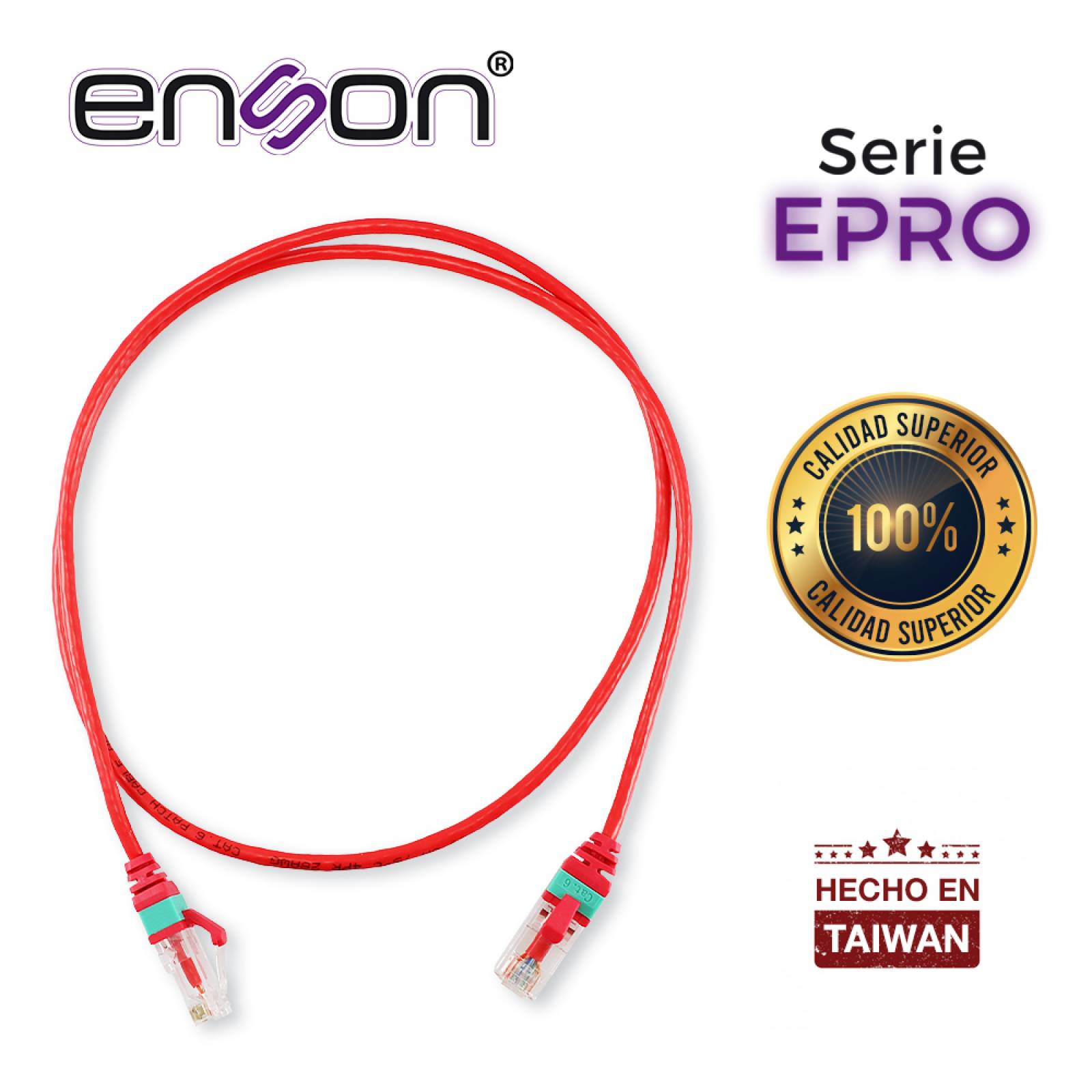 Patchcord Rojo Cat 6dc Enson Epro Ens-rd Parfuentes Rojo