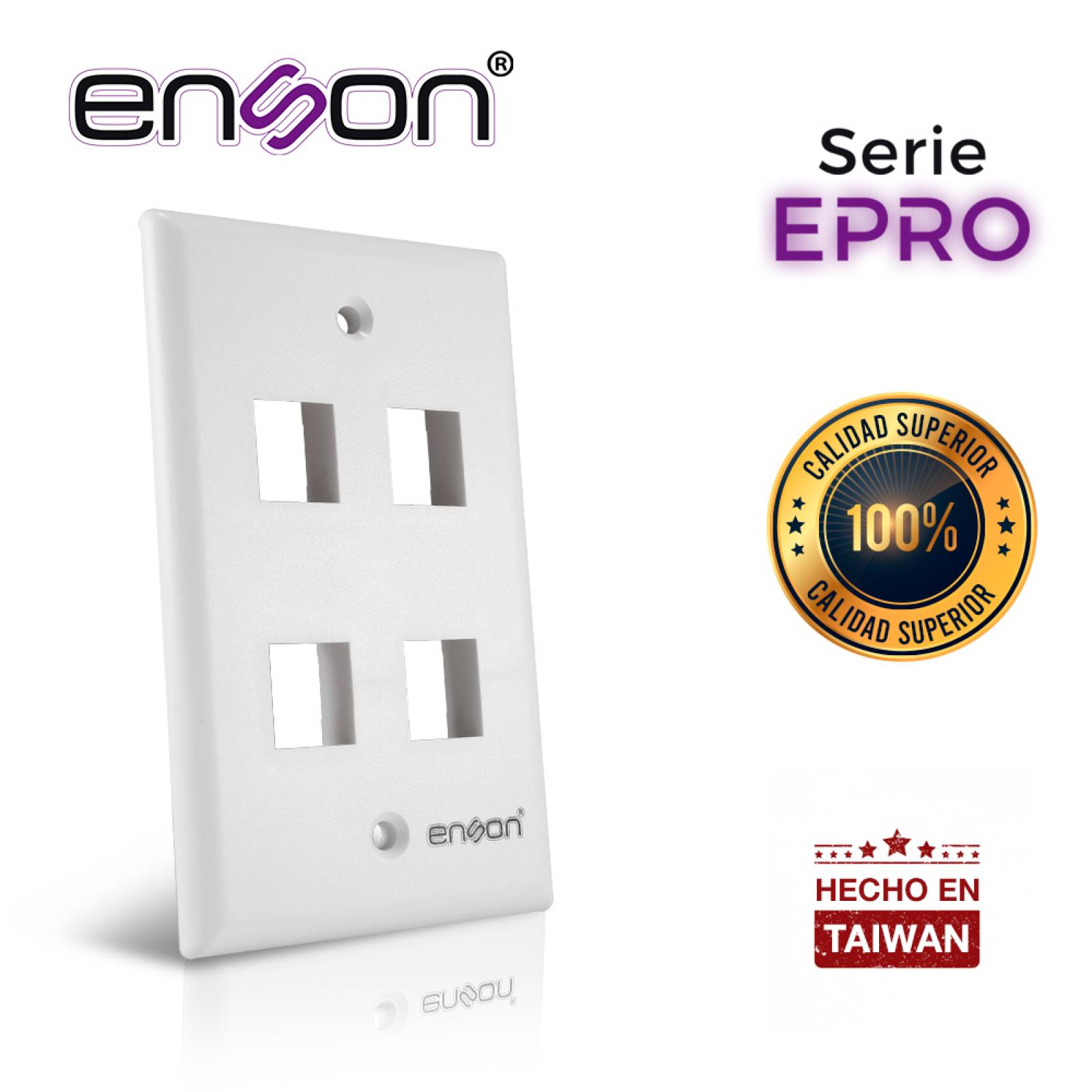 Placa De Pared (faceplate) Enson Epro-fp40
