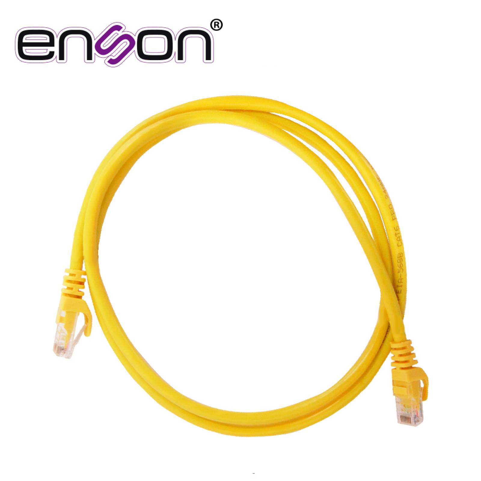 Patchcord Utp Enson P6012y Serie Pro 100-ii 100% Cobre