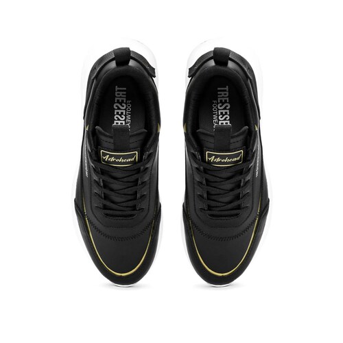 Tenis 360 Astrohead Negro Confort Sneaker Dama