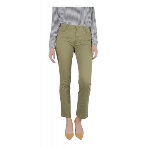 Pantalón Oggi Mujer Gabardina Stretch Atraction Verde Olivo.