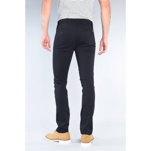 Oggi Jeans Slim Para Hombre Chinos Gabardina Negro.