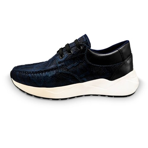 Sneakers Trainers Tenis Alaska Casual Hombre Randem Cobra Indigo Grabado