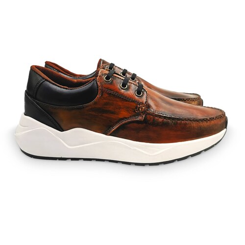Sneakers Trainers Tenis Alaska Casual Hombre Randem Camaleon Caoba Grabado