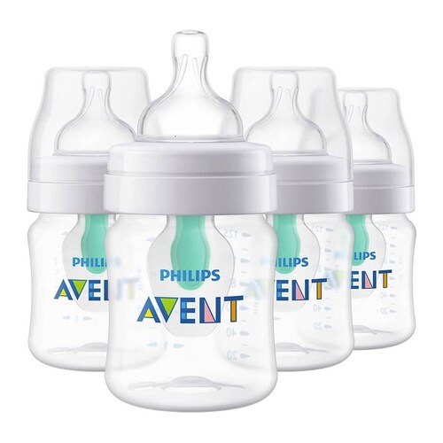 Biberones Avent Anticólicos AirFree 4 Piezas 4oz