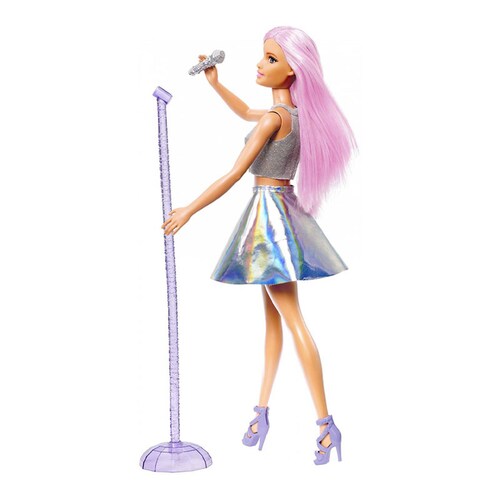 Barbie Muñeca Profesiones Cantante Con Micrófono Pop Star.