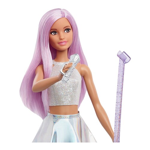 Barbie Muñeca Profesiones Cantante Con Micrófono Pop Star.