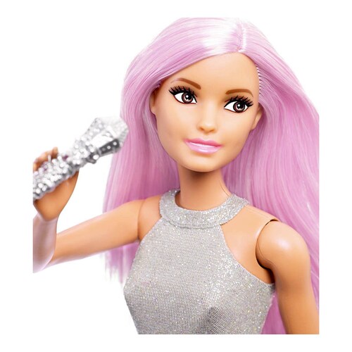Barbie Muñeca Profesiones Cantante Con Micrófono Pop Star.