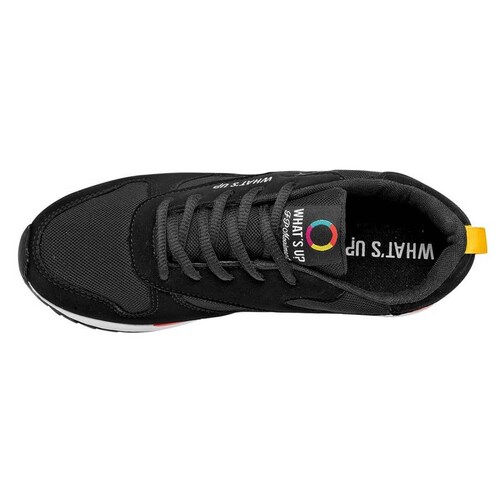 TENIS URBANO WHATS U 173707 Color Negro para Hombre Jx2