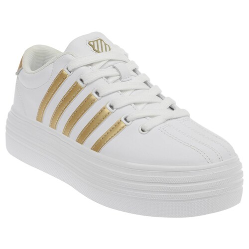Tenis K-Swiss COURT PRO V HIGH Color Blanco Mujer