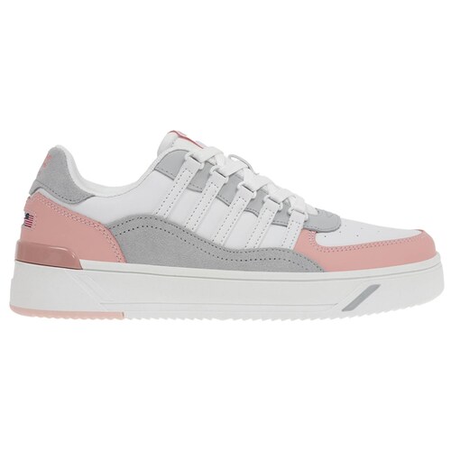 Tenis K-Swiss CANNON COURT C V Color Blanco/Rosa Mujer