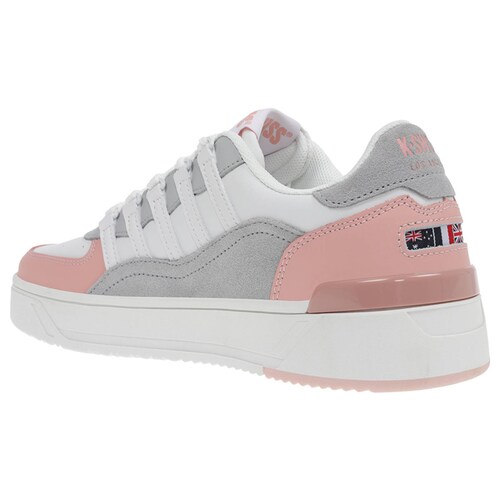 Tenis K-Swiss CANNON COURT C V Color Blanco/Rosa Mujer