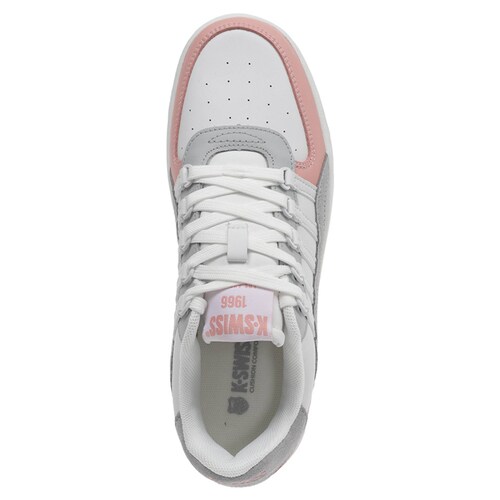 Tenis K-Swiss CANNON COURT C V Color Blanco/Rosa Mujer