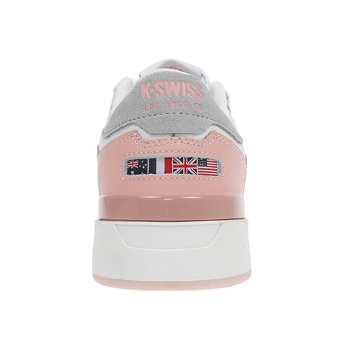 Tenis K-Swiss CANNON COURT C V Color Blanco/Rosa Mujer