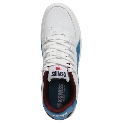 Tenis K-Swiss CANNON COURT Color Blanco/Azul Hombre