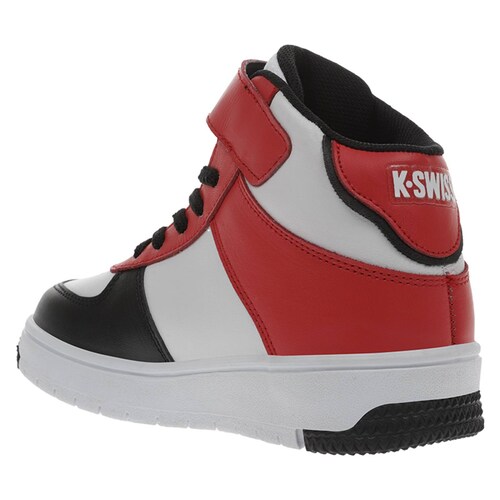 Tenis K-Swiss SALT MID Color Blanco/Rojo Niños
