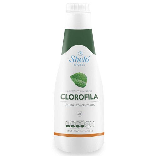 CLOROFILA LÍQUIDA CONCENTRADA EQUILIBRIO CORPORAL Y EXTRA HIDRATACIÓN SHELÓ